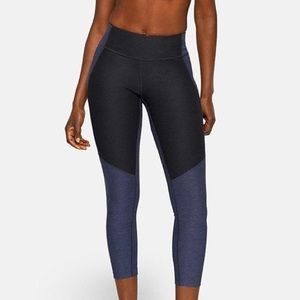 Outdoor Voice 3/4 Two Tone Leggings -Navy/Charcoal